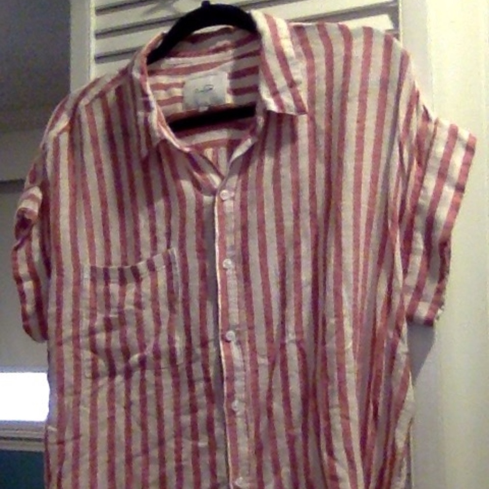 Rails striped button down shirt